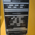 Generator Set Data slate